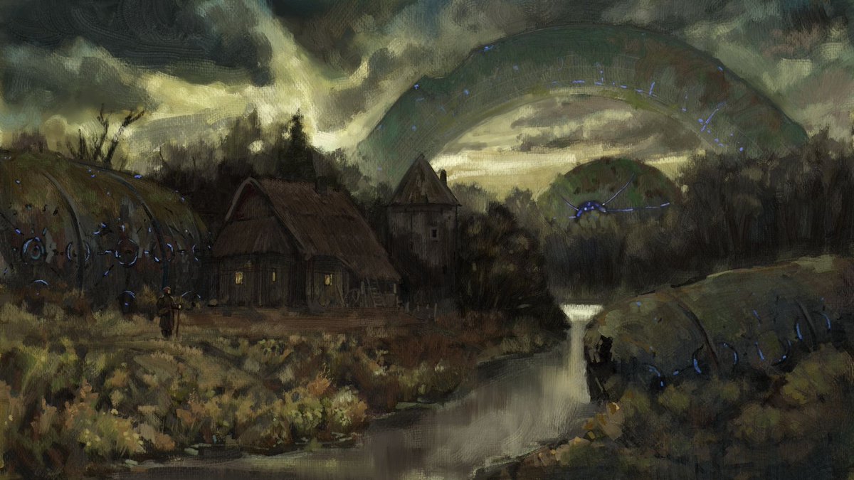 EskoArts's tweet photo. Cottage under the ring https://t.co/6yxLXI7OkK