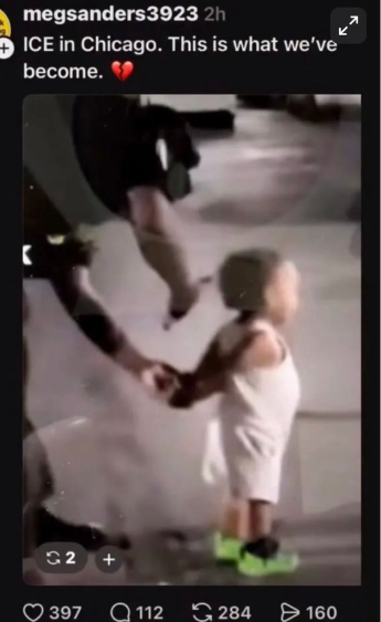 namwella1961's tweet photo. Inquisitr: In a shocking clip circulating on social media, an incident shows the moment ICE agents pepper-sprayed a 1-year-old girl during a family grocery trip in Illinois.

There's no justification for handcuffing &amp; pepper spraying babies.💔
#FuckICE #TrumpisaNationalDisgrace https://t.co/LGWQea13QM