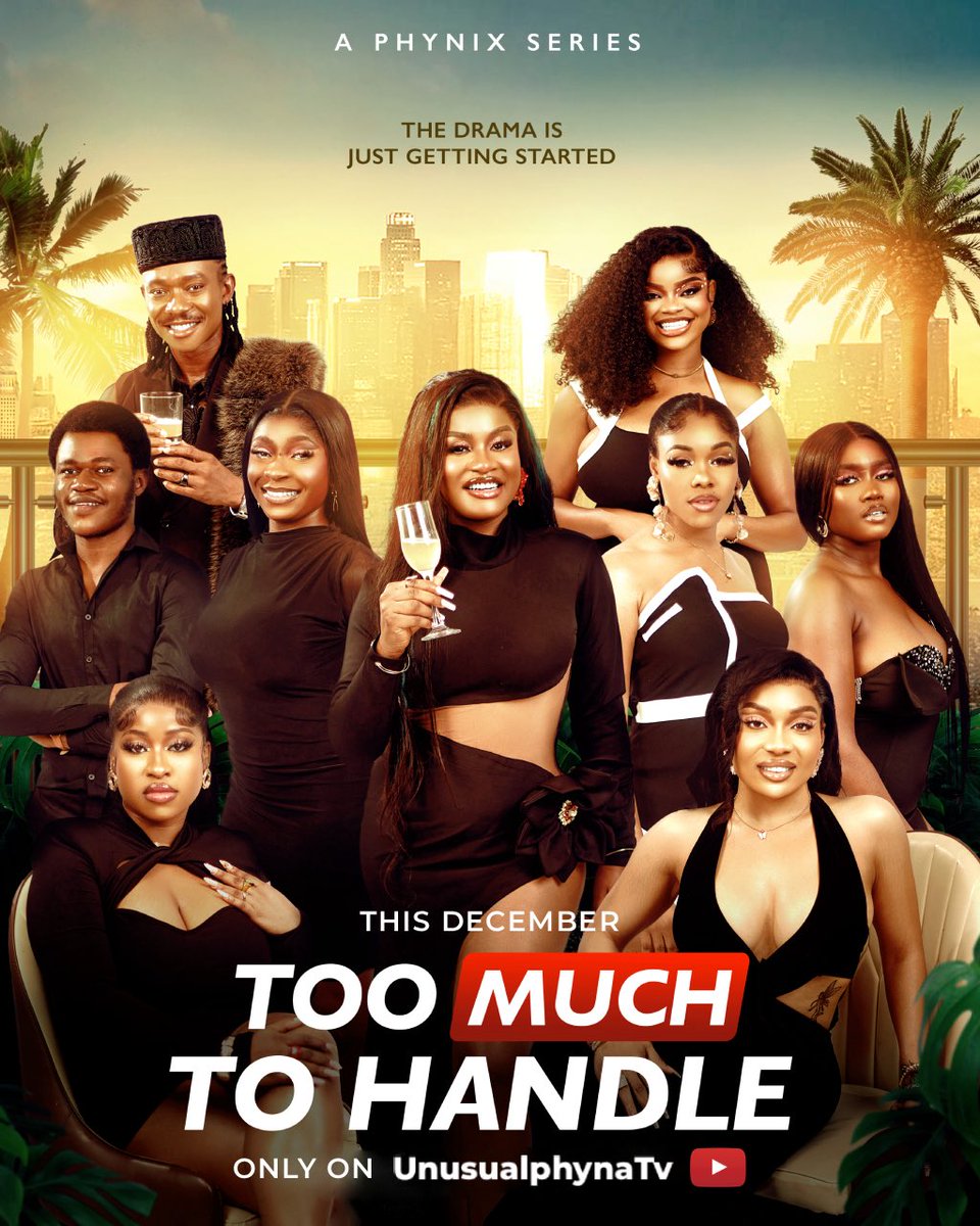 unusualphyna's tweet photo. The wait is over😈
When you put multiple personalities in one house, one thing is guaranteed — chaos.🤯
This isn’t your regular reality show.
Introducing Too Much To Handle — Africa’s wildest reality show yet.
Premieres Soon on YouTube @ UnusualphynaTv 🎥
#toomuchtohandle https://t.co/8YqLxfxplJ