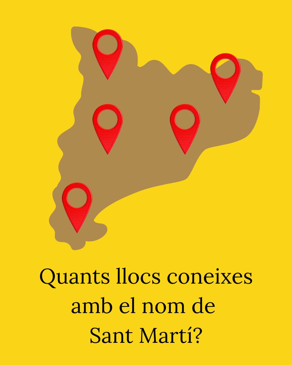 🔎 Sabeu quants nuclis de població, esglésies i capelles porten el nom de Sant Martí a Catalunya? 

💡 Avui, dia de Sant Martí, ho descobrim amb la ‘Gran Enciclopèdia Catalana’ 👉 enciclopedia.cat/cerca/gec?sear… 

#SantMartí #Toponímia #EnciclopèdiaCat