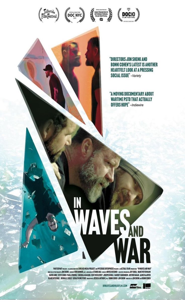 In Waves &amp; War (out on <a href="/netflix/">Netflix</a>) is a powerful &amp; important documentary about  ibogaine/DMT for treatment of PTSD, addiction, suicidal depression &amp; more. I have been blessed to know &amp; work closely with several of the incredible people in the film. Support Veterans &amp; Don’t Miss It!