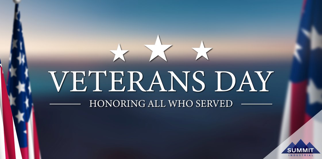 SummitInd's tweet photo. Summit Industrial would like to thank our Veterans for their service.  We are grateful for the sacrifices you and your families have made to keep us safe! https://t.co/TjpfUREhzJ