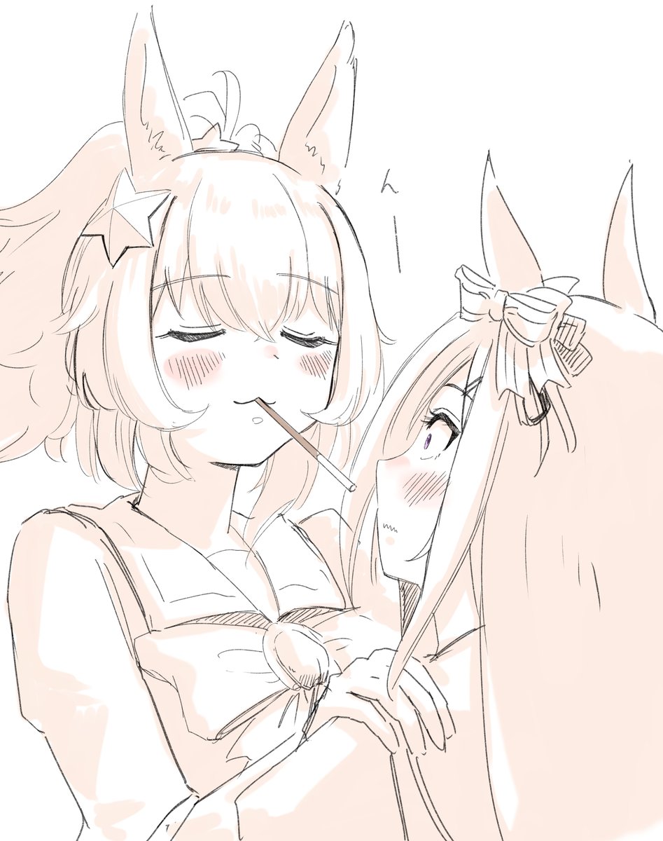 ポッキーの日のお祭り感に乗ってあまり深く考えずドーベルに仕掛けるタイキさん
#ポッキーの日