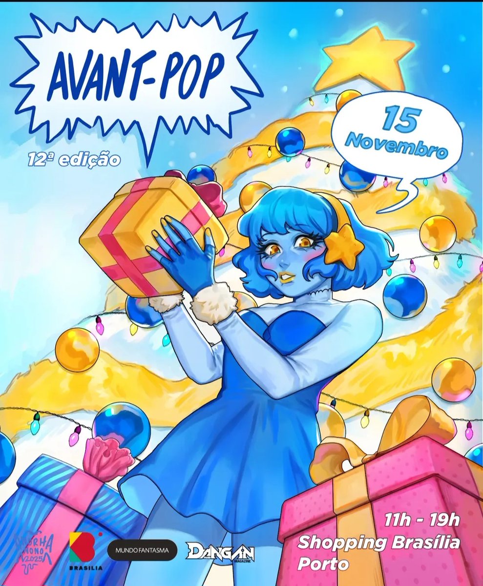 Sábado dia 15 de Novembro, das 11h:00 às 19h:00, o Mercado Avant-Pop volta ao Shopping Brasilia para mais uma edição especial de Natal, desta vez ainda com mais artistas e mais actividades! 🥰
Apareçam!😍