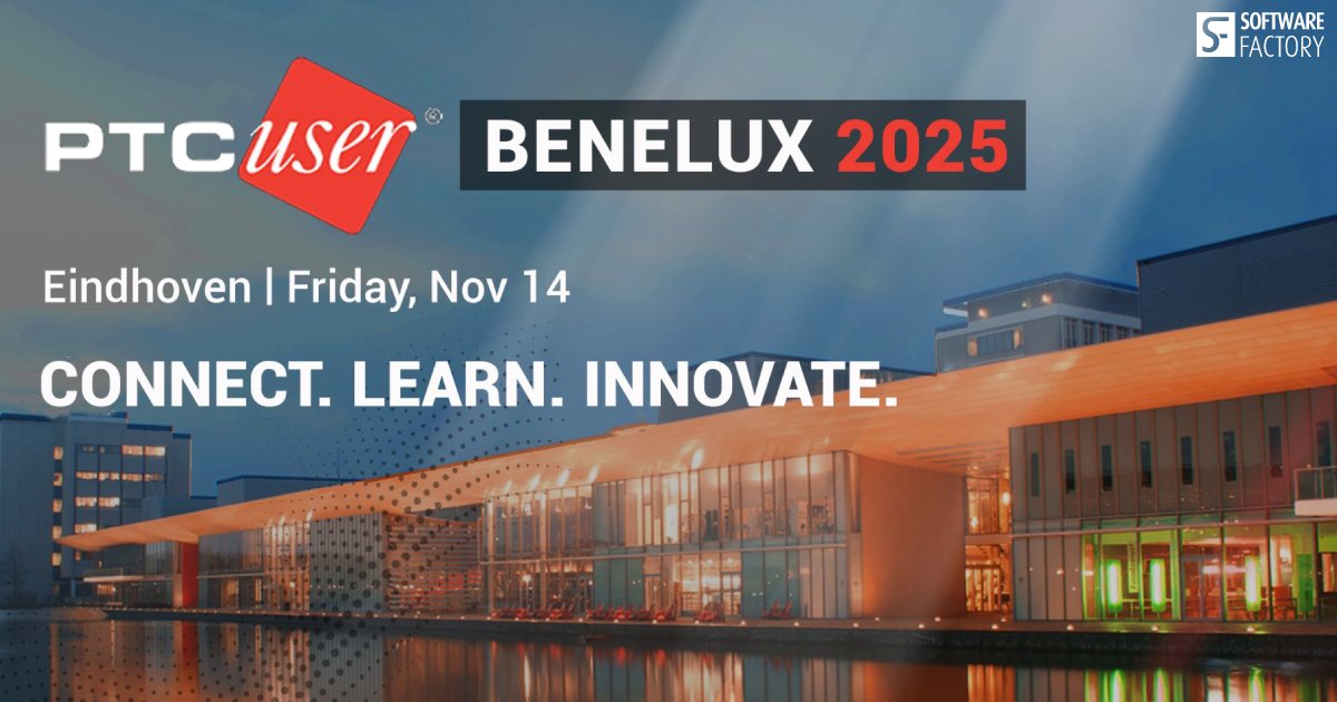 Join us at PTC/User Benelux 2025! The annual event for Creo and Windchill users in the Netherlands and Belgium. Explore model-based definition, AI’s impact on engineering, and smarter production processes. Meet our experts Thomas and Oliver—book your appointment now!