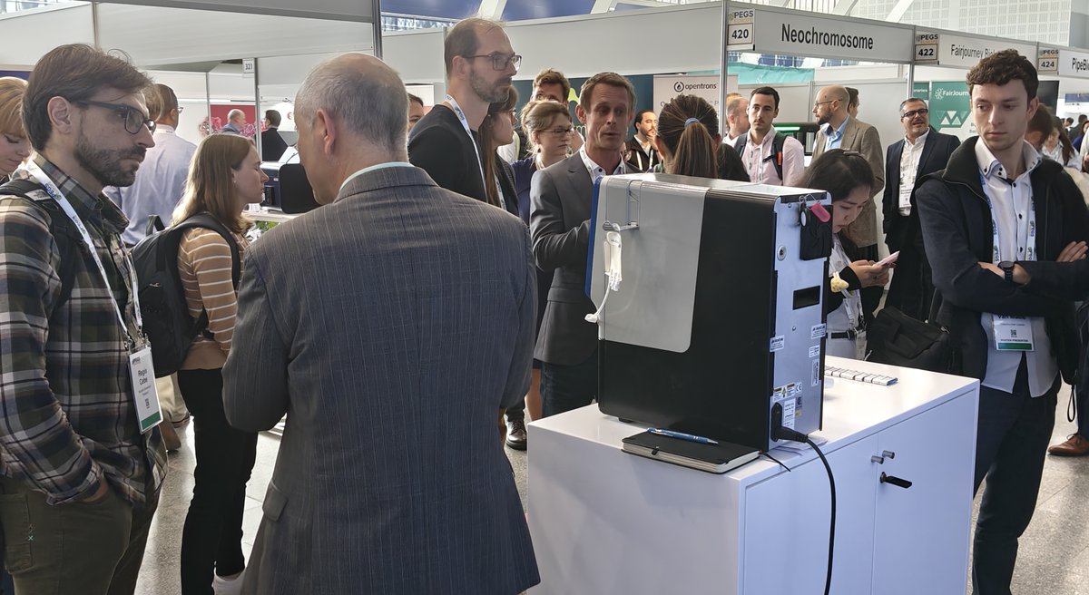 Day 1 of #PEGSEurope2025! 
 
We're having some great conversations about Flow Electroporation® technology and its applications. 
 
Don't forget to stop by booth #415 and say hello! We look forward to seeing you!