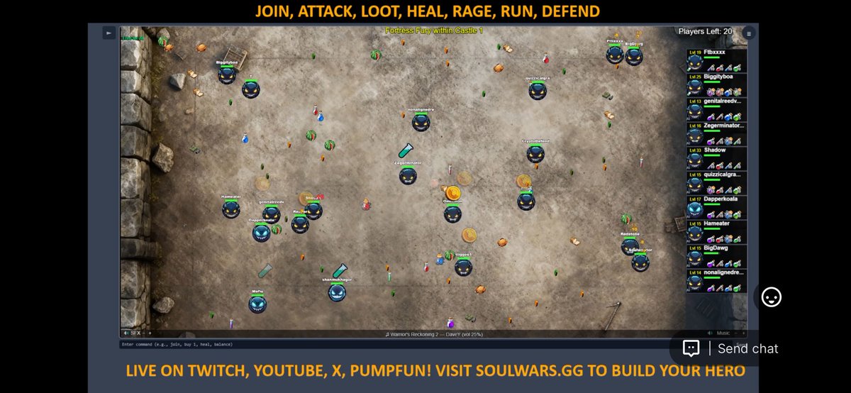the_davey's tweet image. What can you build with Ika on SUI?

This is YOUR Battlefield in the @SoulWarsGG game. It’s covered in 3 tokens from 2 chains, eliminated players drop some loot too. Whatever isn’t picked up belongs to the Battlefield owner, 24/7. Here’s where @ikadotxyz comes in. 🧵