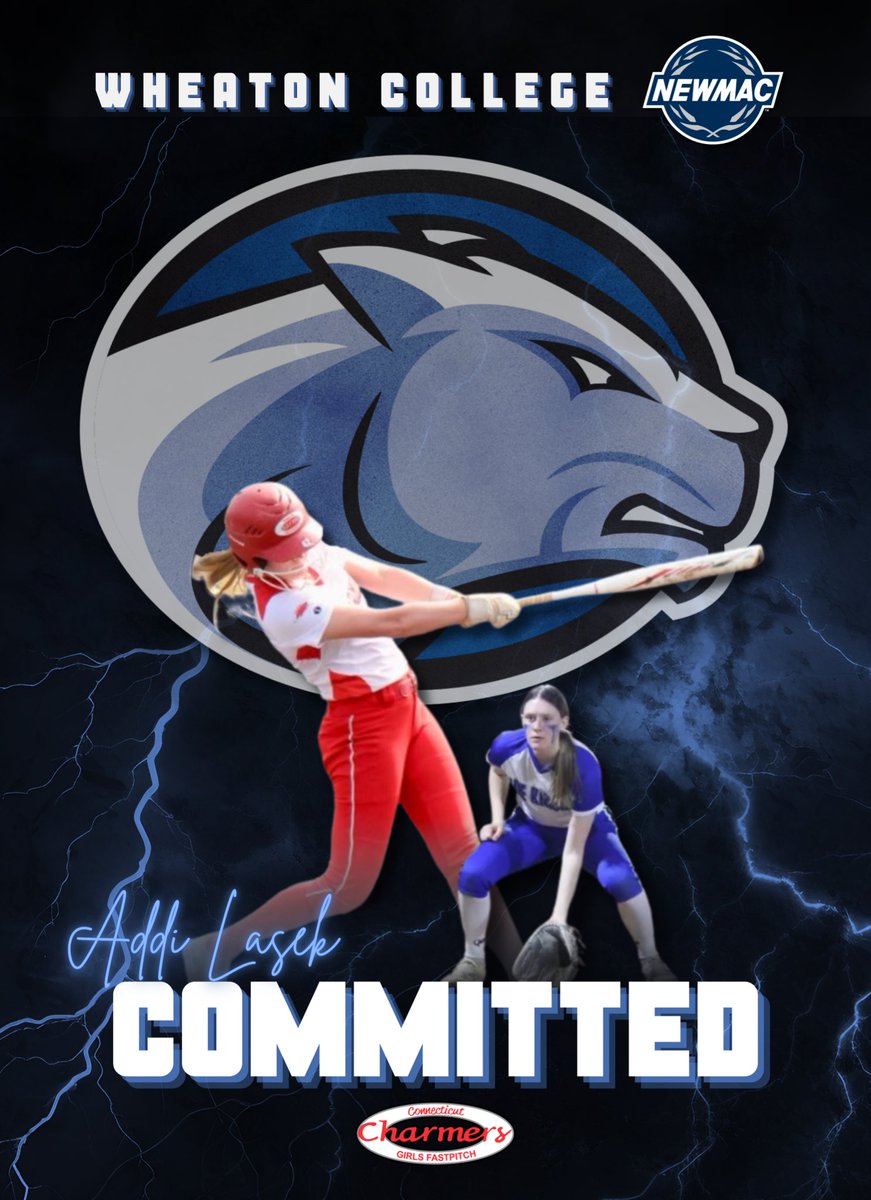 The Connecticut Charmers are proud to announce that Addi Lasek has committed to play DIII softball at Wheaton College. Go Lions!