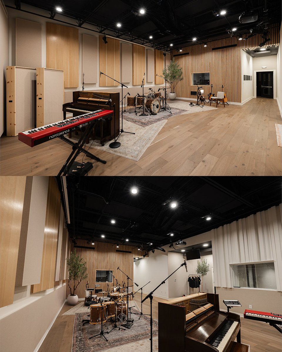 nilesacoustics's tweet photo. A look back at our 2022 project for @SovGraceMusic in Louisville, KY.

Partnering with Authentic Carpentry, our team focused on sound reduction, audio integration, and acoustic treatments—crafting a space built for creativity and collaboration. https://t.co/zPLOJGj3ZP