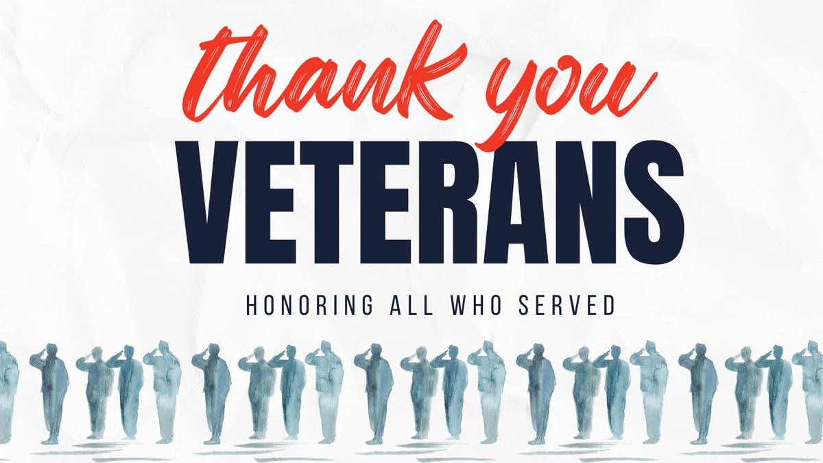 Happy Veterans' Day! Thank you to all who served!