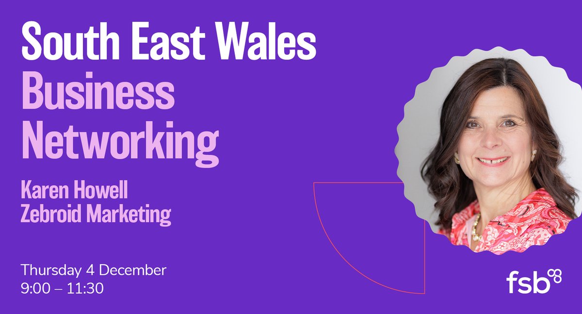 FSBSouthWales's tweet photo. πDonβt miss out!π
Join us for our next #SouthEastWalesBusinessNetworking in Cardiff next monthβ
Hear from Karen Howell (Zebroid Marketing) on βHow Do I Know if My Marketing is Working?βπ
Book now π https://t.co/K2xl8JnnhE
π
4 Dec |π 9β11:30am |πΊοΈ@_Space2B
#FSBEvents https://t.co/B3rQzOe7zN