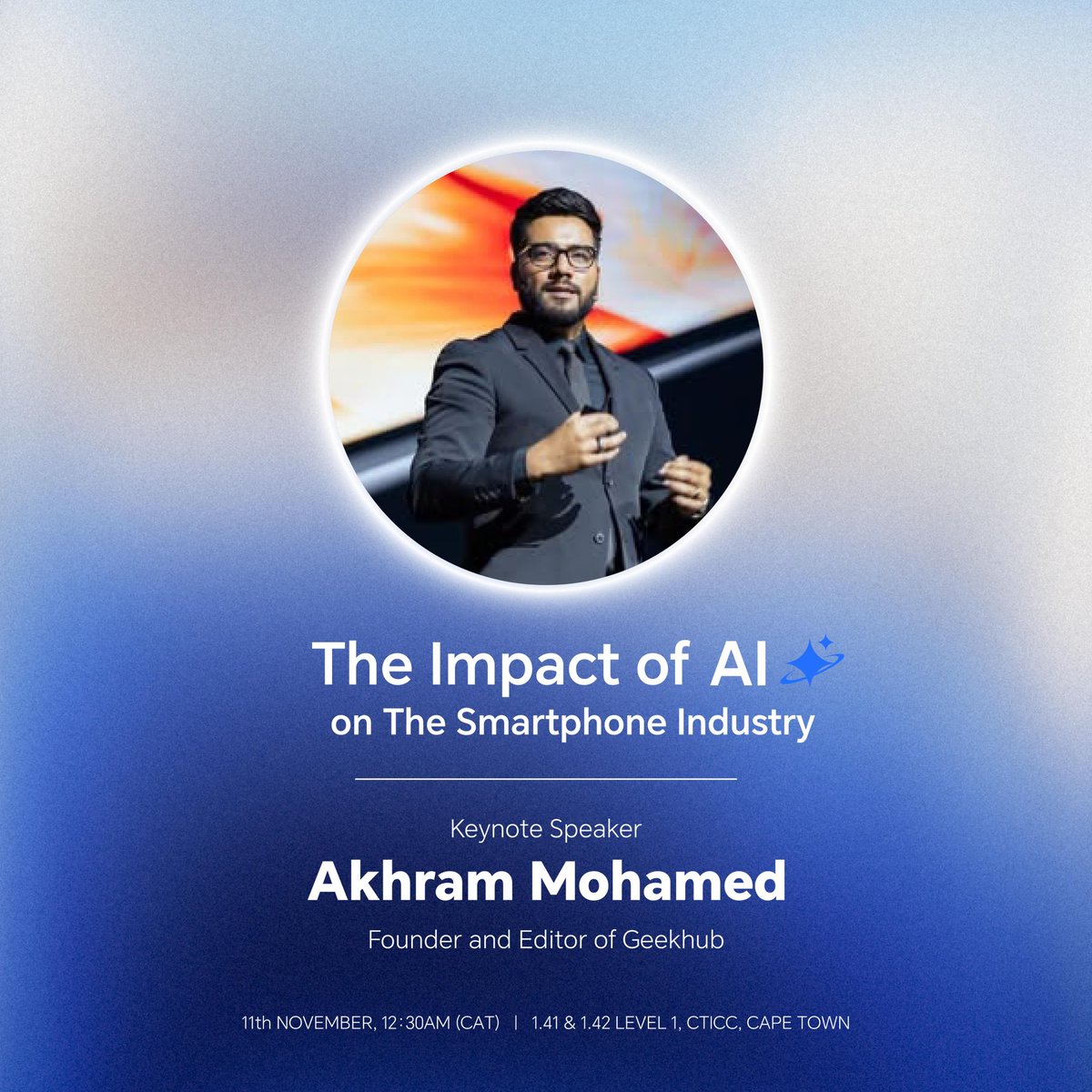 Akhram Mohamed, Founder and Editor of Geekhub, takes the stage to unpack “The Impact of AI on the Smartphone Industry.” Get ready for deep insights on how artificial intelligence is reshaping the way we connect, create, and communicate. 🤖📱
#HONORXAfricaTech2025
 #HONORX7d