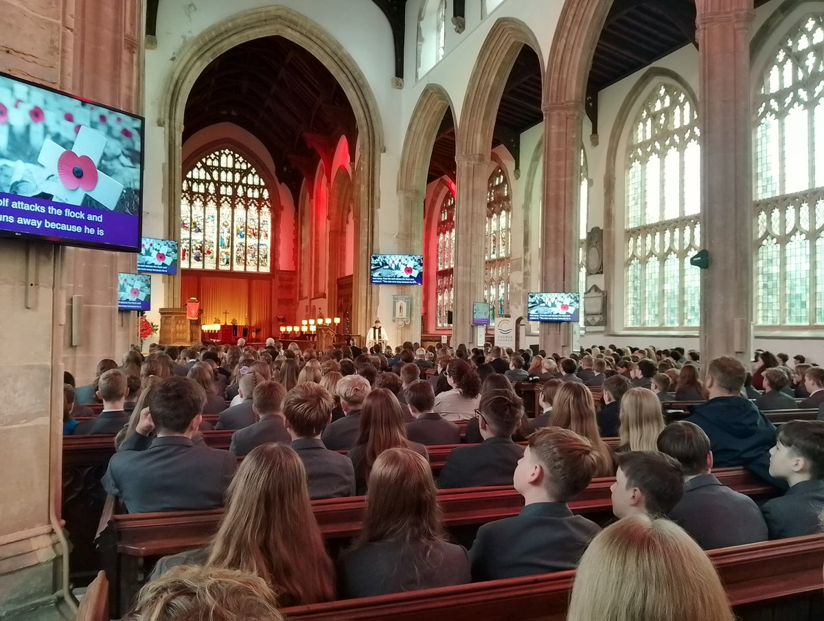 AcademyCromer's tweet photo. Today our KS3 pupils honoured #RemembranceDay with a service at Cromer church &amp; laid a wreath. 

Yr 11 History students met Bill, a 101 year old WWII veteran at @PoppyLegion Halsey House. A humbling &amp; unforgettable experience. 

We will remember them.
#LestWeForget  #WWII https://t.co/9PQTVGl4Y9