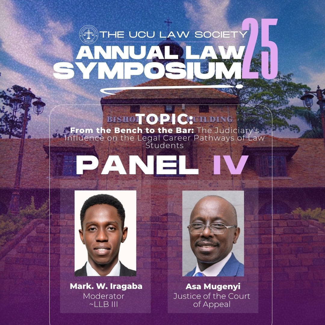 UCULSMain's tweet image. 📌Dreaming of the Bar?
Learn from the Bench!

For the Final Panel, we're enthused to be hosting @JudiciaryUG Justice @Asamugenyi of the Court of Appeal tomorrow.

Join us from 9am-4pm for the ANNUAL LAW SOCIETY SYMPOSIUM!

🧵A thread