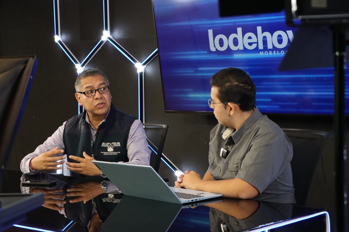 Estuve en #LodeHoyMorelos con Kevin Vargas presentando un proyecto del #CAN de la <a href="/FCAeI/">FCAeI-UAEM</a>: los Árboles de Navidad 🌱, cultivados sustentablemente por familias morelenses, con <a href="/CONAFOR/">CONAFOR</a> y la @SDSMorelos, impulsando emprendimiento forestal y economía