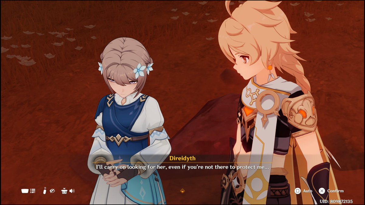 SimplyAnj28's tweet photo. Direidyth is a cute npc and the shock of realizing she's the hilichurl was a bit sad. But also I'm so confused with the lore now, it's hard to keep up 😅 https://t.co/v9sMRohHGn