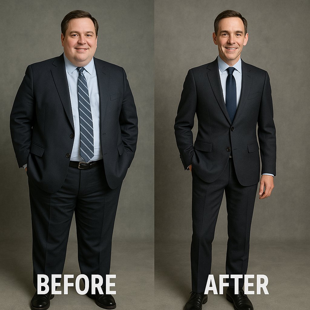 ResslerGuide's tweet image. Like John — 52, husband, father, executive.

He’d tried every diet. Nothing stuck.

Then he made one small choice that changed everything.

In 8 months, he lost 62 pounds — and took his life back.

#StopDietingStartChoosing #JonathanRessler #TransformationGuide