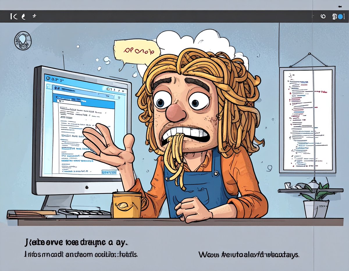 WebDaysEvents's tweet image. 😜 𝗘𝘅𝗰𝘂𝘀𝗲 #𝗙𝗿𝗼𝗻𝘁𝗲𝗻𝗱 n°34

&quot;Je ne viens pas aux #WebDays&quot; :
J’aime trop mon code spaghetti, il a une texture vintage et un goût de callback hell

👉 Par contre, si tu veux un code plus clean que ton café, viens t’inspirer aux Web Days : webdays.events

1/3