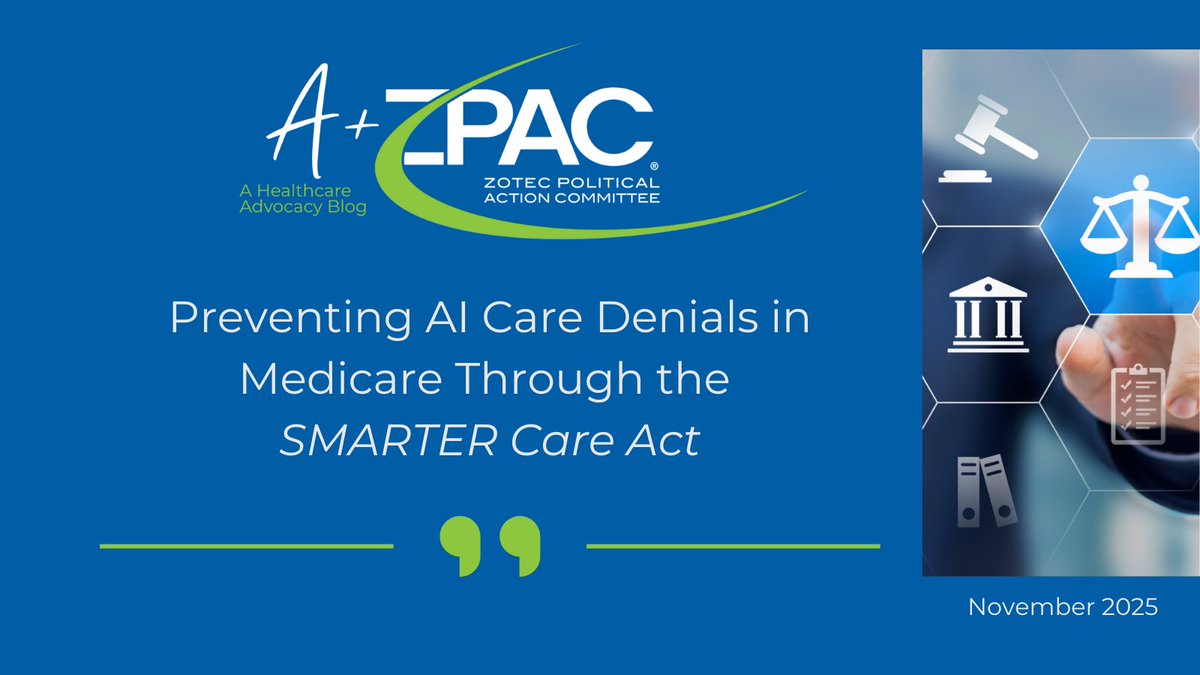 #Medicare is at risk! Starting in six states in 2026, #AI could decide if patients get care, before physicians do. 🏥

Stop harmful delays &amp; protect seniors. ❌

Find out more in our latest #AtoZPAC blog post: votervoice.net/ZOTEC/News#/Bl…