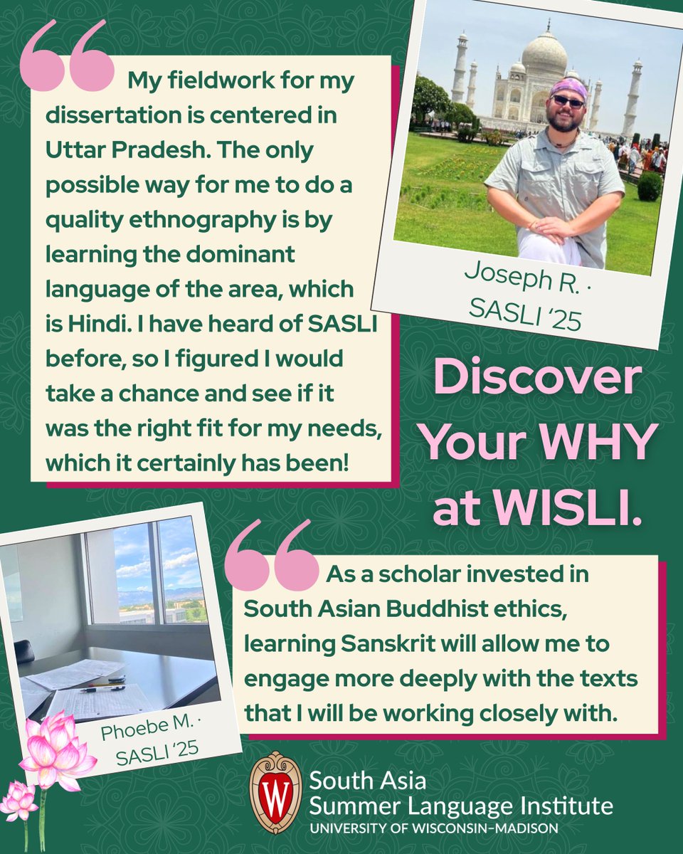 Wisconsin Intensive Summer Language Institutes tweet media