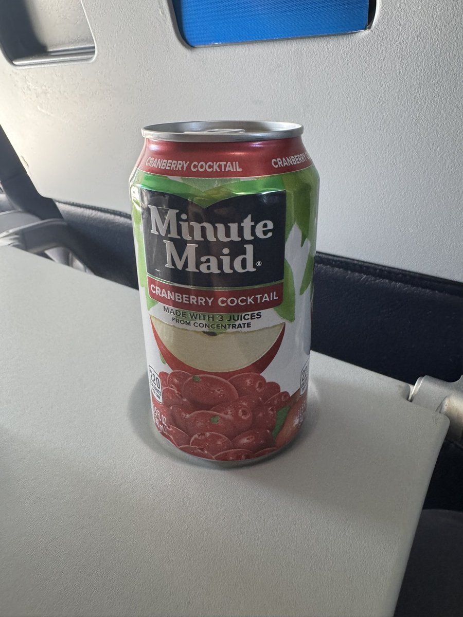 What do you only drink on airplanes and nowhere else? 

For me it’s cran-apple juice.