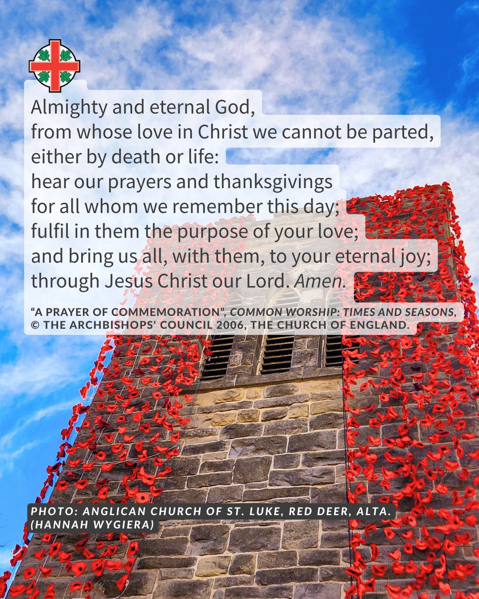 In the peace of Christ, we remember. 

#RemembranceDay #LestWeForget #NoublionsJamais #JourDuSouvenir