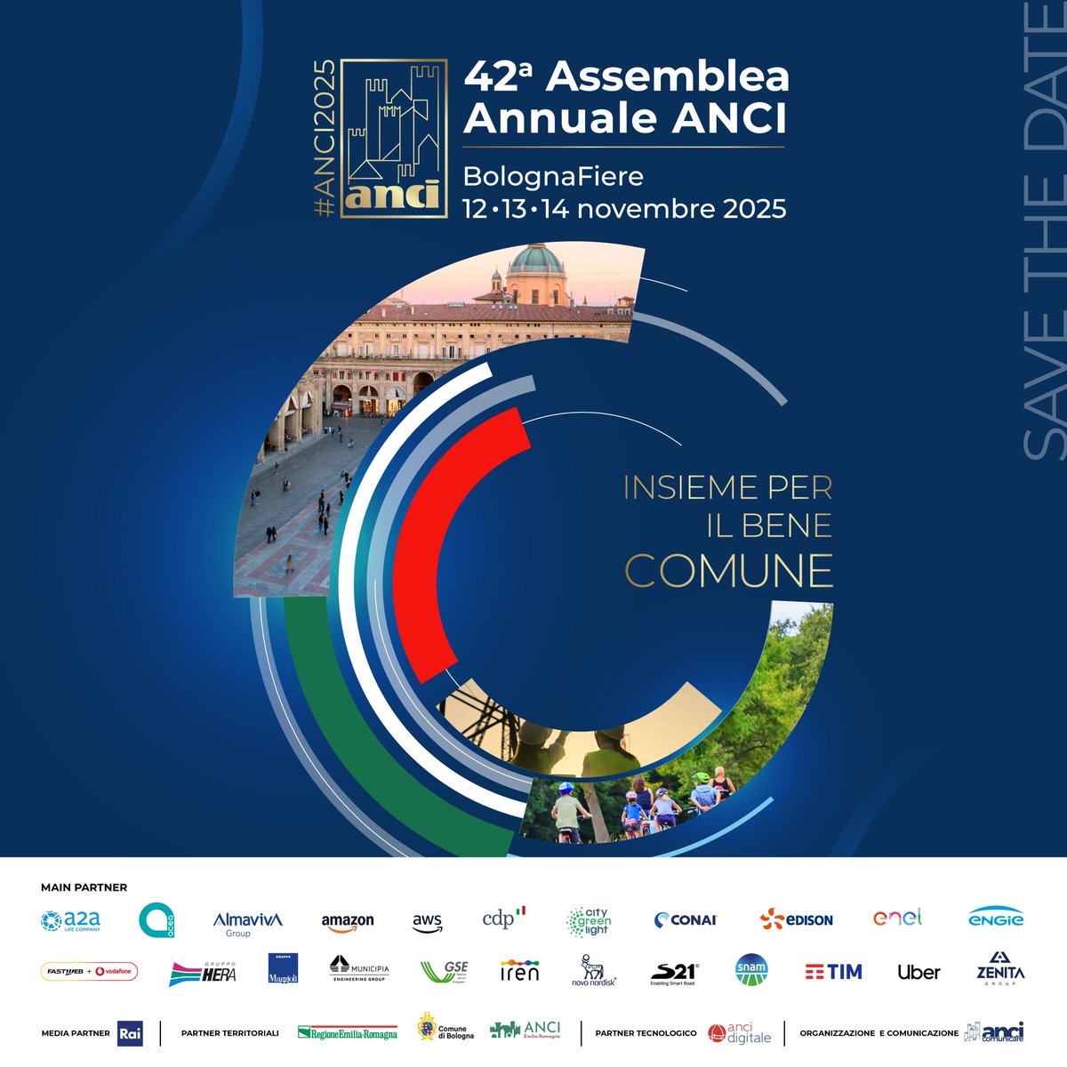 📆 12–14 novembre 📍 BolognaFiere

Il Ministero del Lavoro, con <a href="/INPS_it/">INPS</a> , <a href="/inail_gov/">Inail</a>, <a href="/InappGov/">Inapp</a>, <a href="/COVIP_Eventi/">COVIP-Commissione di Vigilanza sui Fondi Pensione</a> e <a href="/SviLavoroItalia/">Sviluppo Lavoro Italia</a>, partecipa alla 42ª Assemblea <a href="/comuni_anci/">comuni_anci</a>  per parlare di #PNRR, politiche attive e inclusione.

🔗 Info: lavoro.gov.it/notizie/pagine…
