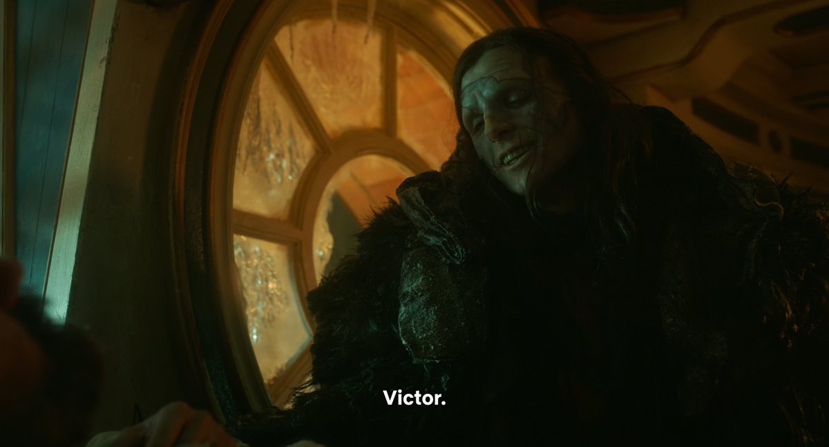 belllmonts's tweet image. the very first time the creature said &quot;victor&quot; he was pointing to himself, so when he finally says &quot;victor... i forgive you&quot; most importantly he&apos;s forgiving himself, for choosing to exist, and for choosing to live