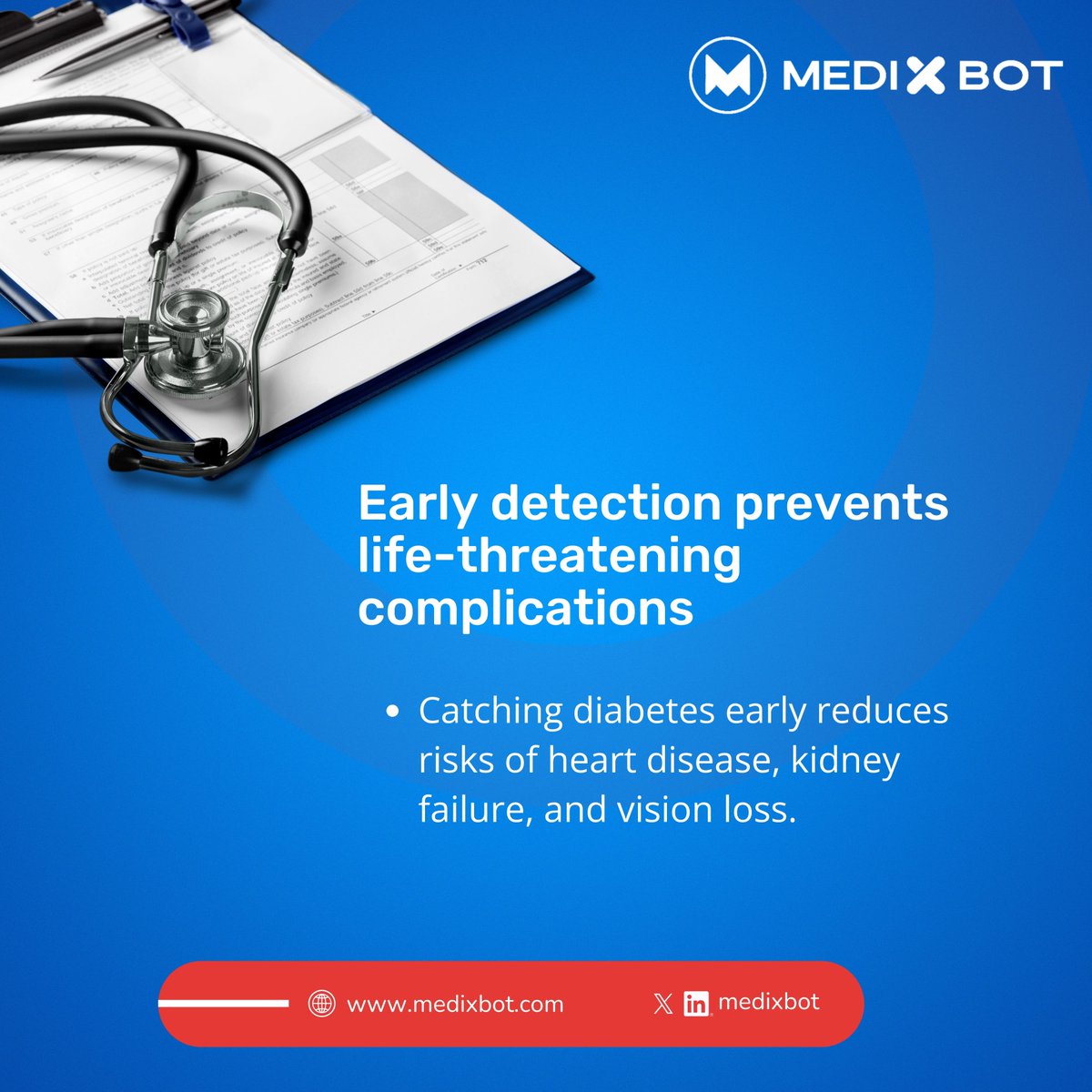 medixbot's tweet image. As the world marks World Diabetes Day on Friday, November 14, it’s a reminder that awareness can save lives.
 
Swipe to see why early detection matters, and stay tuned for our next post, where we’ll share how technology is transforming diabetes care.

#WorldDiabetesDay #Medixbot