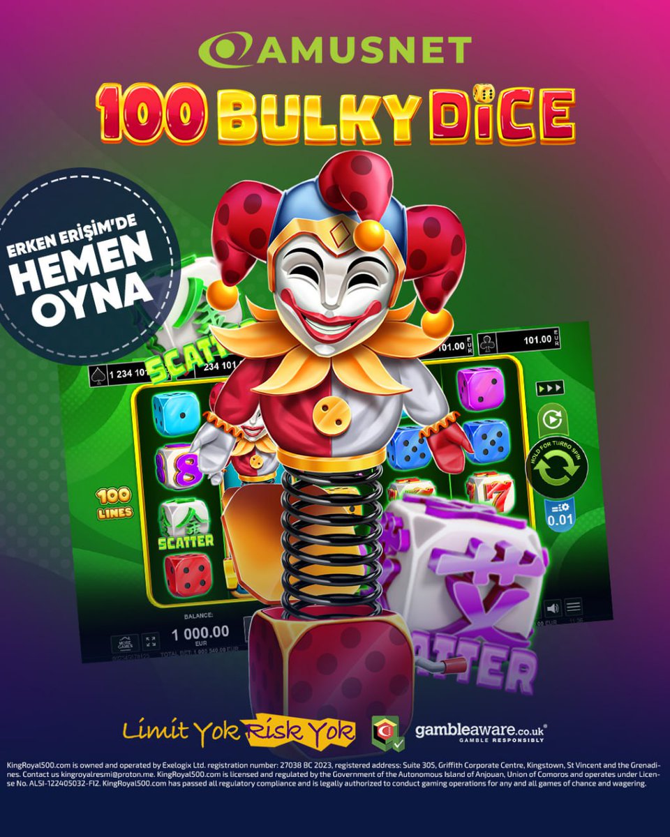 🎲 100 Bulky Dice ile Şansını Deneyimle! 🎉

🎰 Amusnet'in yeni oyununda kazancını artır! 🎲
💥 Erken Erişim fırsatını kaçırma, hemen oyna!
🔹 Sınırsız eğlence, yüksek kazanç!

🔗Güncel Link Yorumda!
#TemizBelediyeGüçlüTürkiye #salı #kingroyal #meritking #madridbet