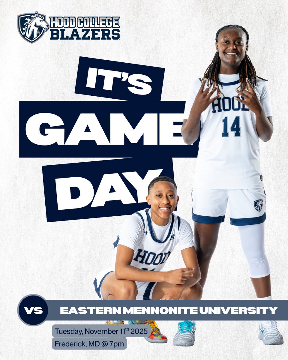 Come support your Hood Women’s Basketball team as we take on Eastern Mennonite University tonight in our home opener!

#RollZers #hoodwbb #homeopener #blazerswbb