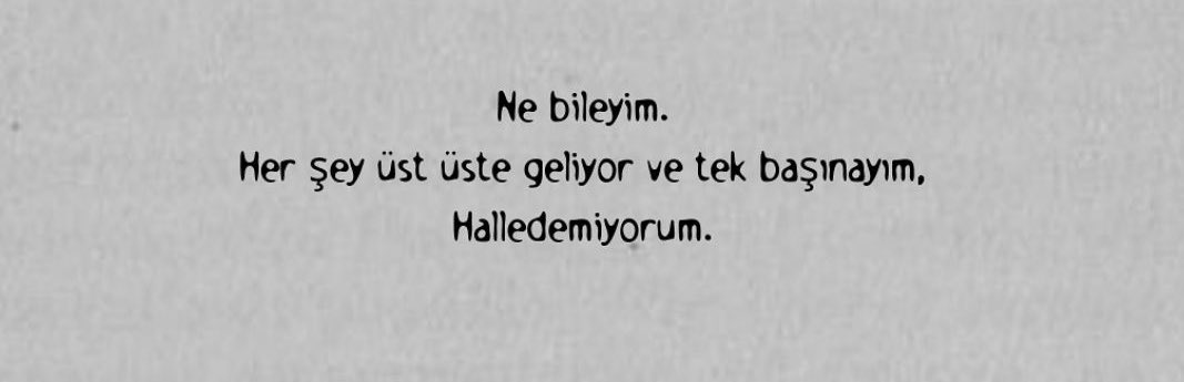 Halledemiyorum..