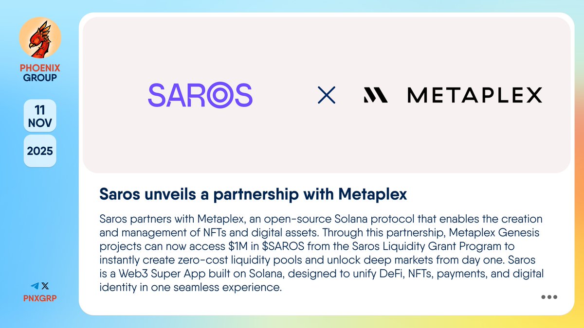 🤝 @Saros_xyz anuncia una alianza con @Metaplex #Saros se un | KuCoin