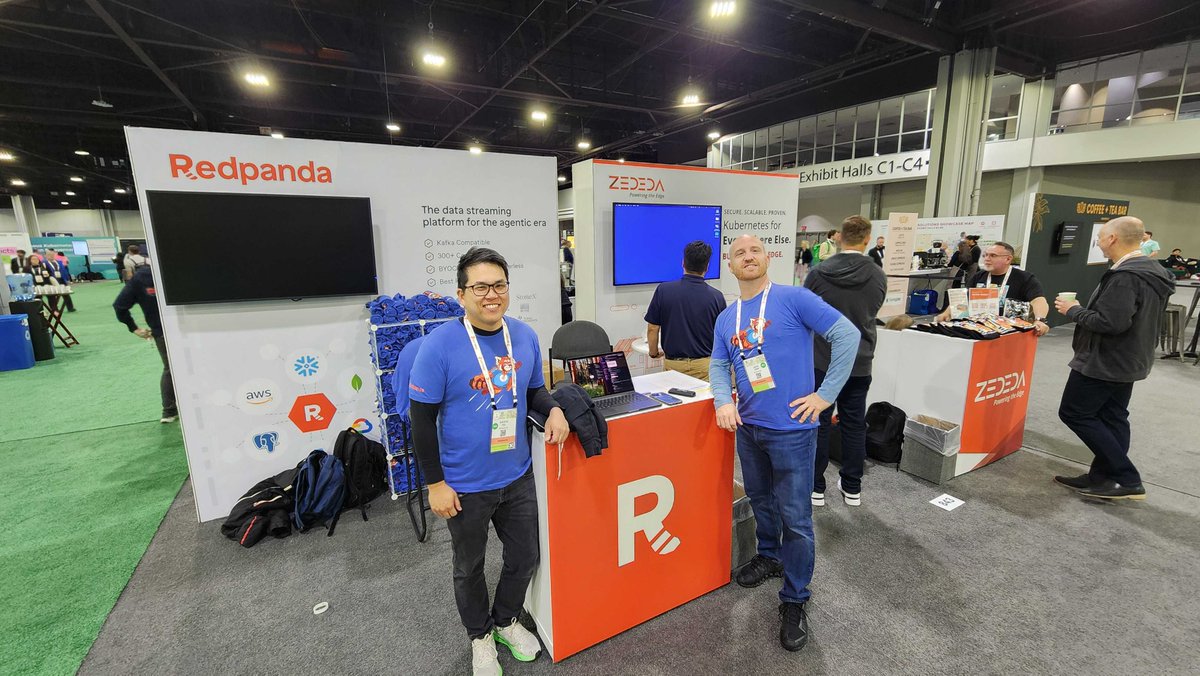 redpandadata's tweet image. 👋 MEET US AT #KubeCon + #CloudNativeCon in Atlanta

Our team of seriously savvy pandas are fully stocked and ready. Swing by Booth 841 in for the coolest swag in the house and to chat about our #agenticdataplane and #streamingdata! 🐾