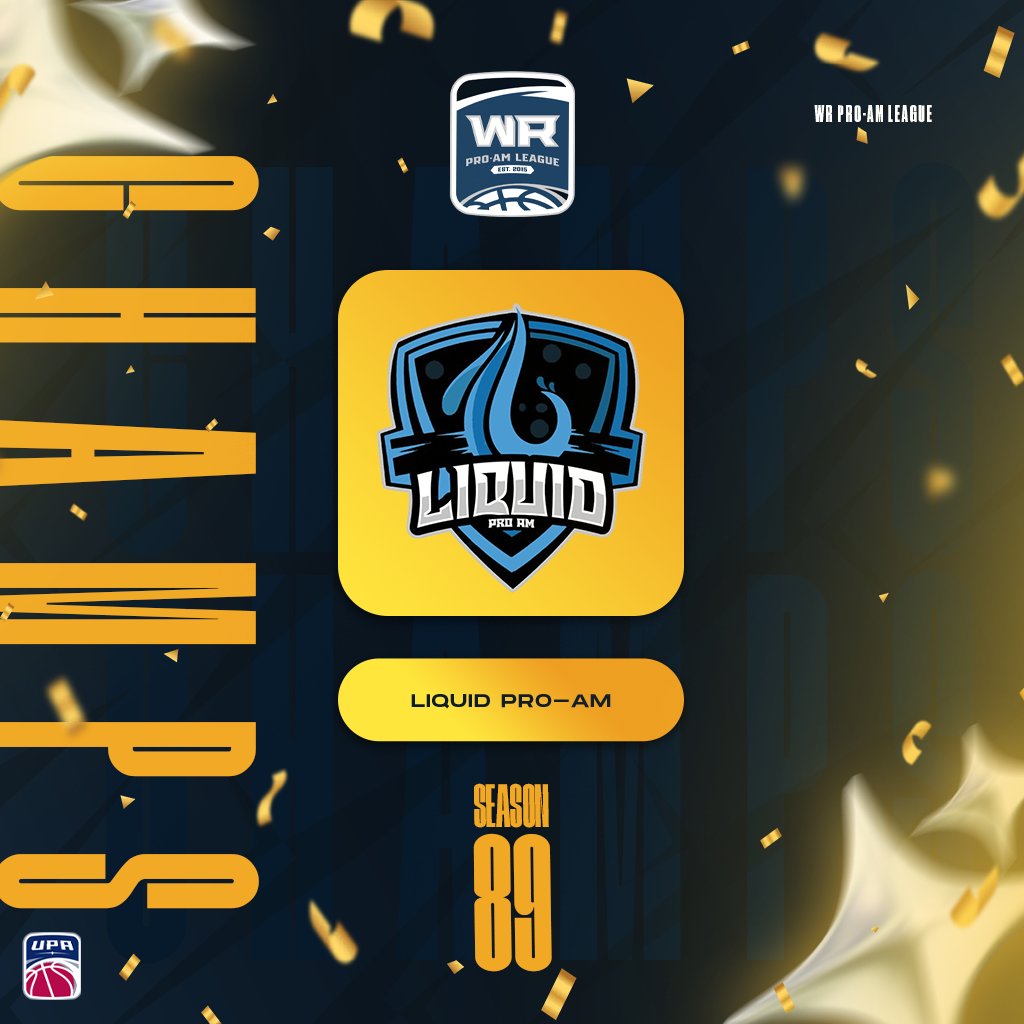 🏆WR Season 89 CHAMPS🏆

<a href="/LiquidProAm/">Liquid Pro Am</a> 

<a href="/llAntoinelovell/">Master G</a> 
<a href="/BamdaGoat/">Bam</a> 
<a href="/Zayy__v/">Zayy</a>  
<a href="/JaySnagss/">Julio🦑</a> 
<a href="/AmazingHappensI/">Mike 2️⃣3️⃣</a> 

Congrats and stay tuned for stat leaders and Season 90!