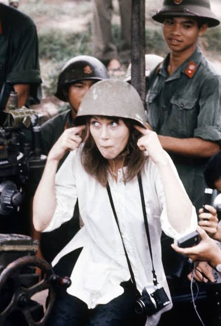 TRUMPARMYISBACK's tweet photo. #Dumfuk Fonda HAD a part in #TopGun3 until she popped off about #CharlieKirk &amp; #MAGA and managed to piss off #TomCruise &amp; #ParamountStudios off royally!

She got canned.. fired by #Paramount &amp; rumor is; even banned from Paramount Studios lot permanently. #HanoiJane 

#trumparmy https://t.co/Ui8abmWvqC