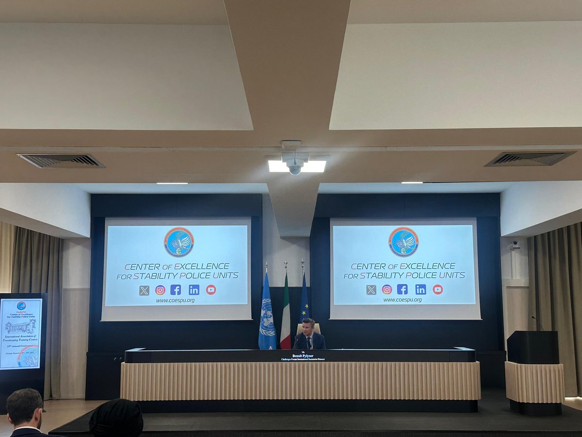 IAPTC_Assoc's tweet image. @BenoitPylyser Director @ChallengesForum Intl. Sec. presents key takeaways &amp;amp; recs. from the 2025 Challenges Annual Forum #CAF25Accra at #29IAPTC anchored in guiding the ongoing review of #peaceoperations highlighting the centrality of continuous investment in #multilateralism