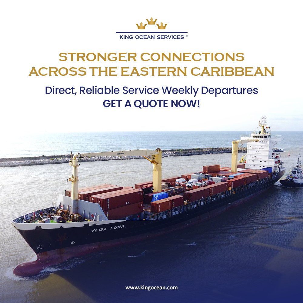 KingOceanSvc's tweet image. 🌴✨ Keep your business moving and your community supplied with consistent connections across the Eastern Caribbean.

⚓You have at your side a logistic partner with 40+ years of proven experience.

💻Contact us! kingocean.com/request-a-quot…

#shippingsolutions #maritimelogistics