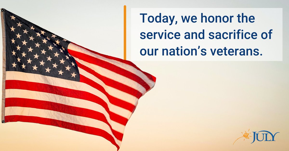 At JULY, we’re grateful for the courage, commitment, and leadership shown by those who have served values that inspire us every day. To all the veterans in our communities and across the country, thank you for your dedication and service.
#VeteransDay #ThankYouVeterans