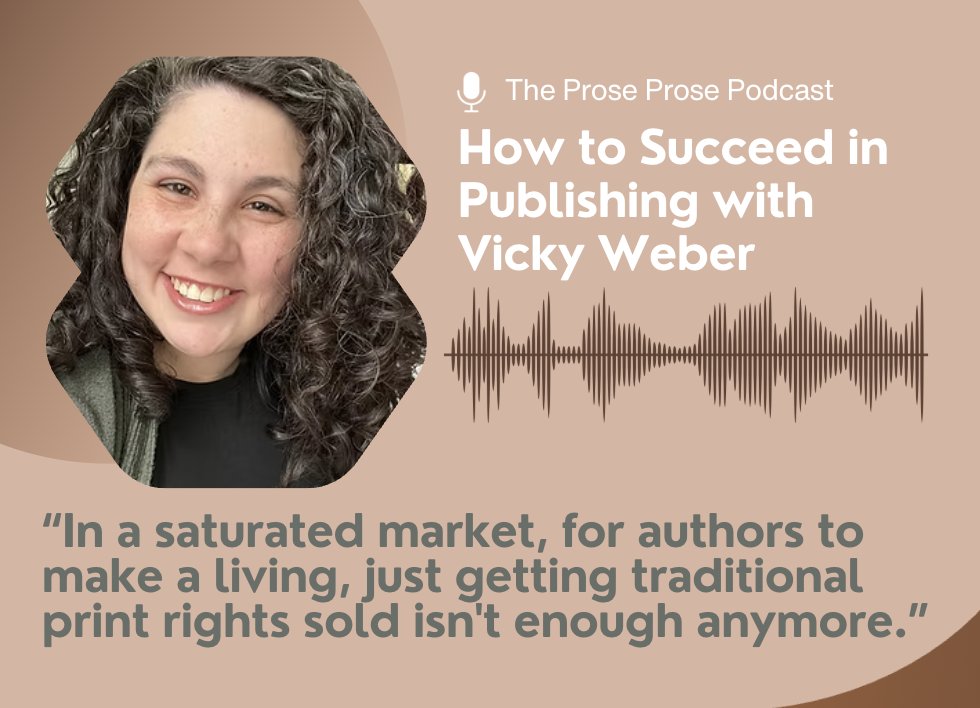 talishammas's tweet image. Have you listened to the new @ProseProsPod episode with @vickyweberbooks yet? It’s SO good! I&apos;m so grateful that I get to sit down with brilliant publishing pros and learn from them (and even more grateful that I get to share our conversations with all of you!)