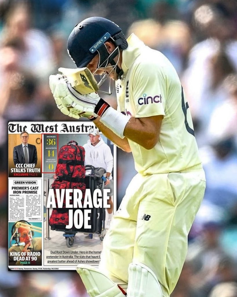 Possible11team's tweet image. Australian Media need to hesitate. 

Stated Joe Root as an Average who is the Second highest Run getter in Test cricket 🏏 

#TheAshes #JoeRoot #AustralianMedia #Cricket #Possible11
