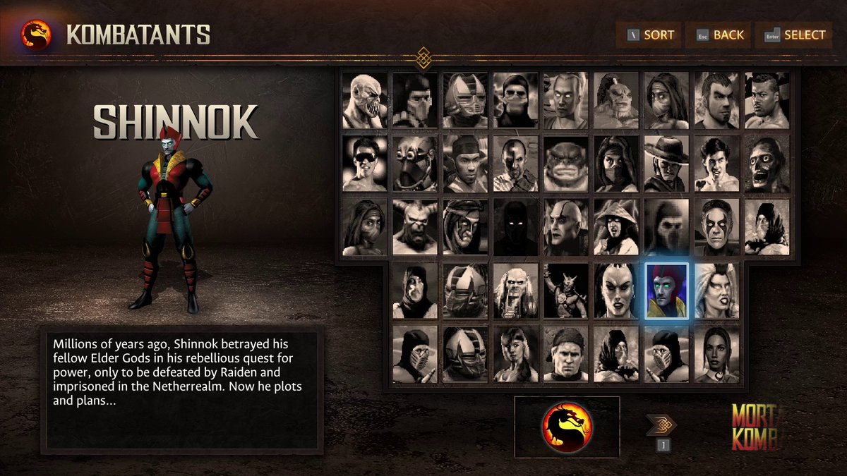 DigitalEclipse's tweet image. Everyone has a favorite kombatant, but you might not know the full backstories of all the others. #MKLK offers a detailed history of dozens of fighters, including their rivalries, arcade endings &amp;amp; notable appearances. Lore fans, this section&apos;s for you!