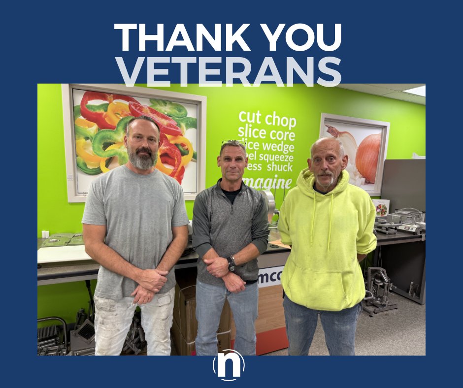 🇺🇸  Today, we honor the courage and sacrifice of all who have served. A special thank you to our incredible team members—Chris Anderson, Jeff Merritte, and Kenny Lewis—for their service and dedication. We’re proud to have you as part of our Nemco family.