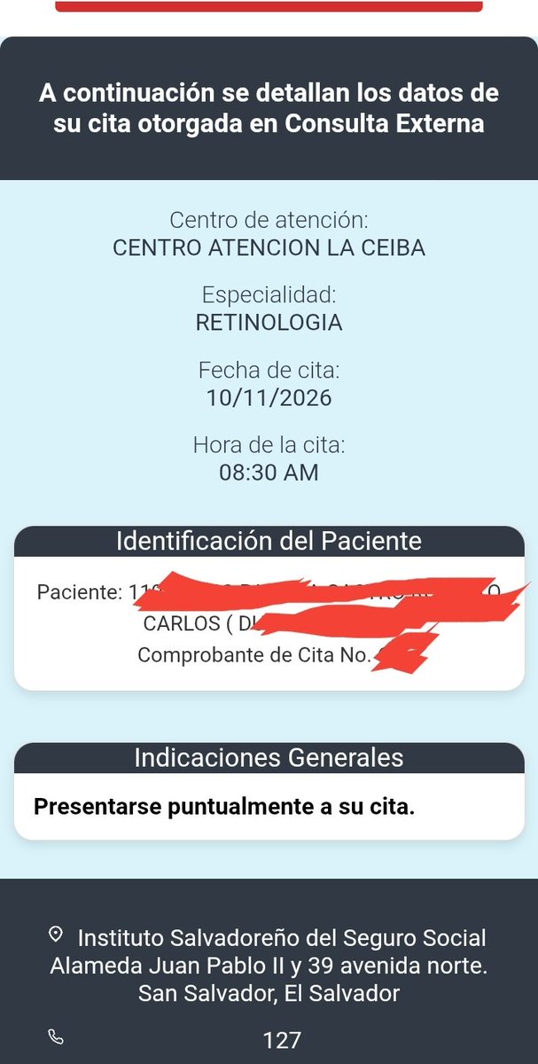 Robert_padillac's tweet photo. @isss_gob_sv no me jodan en un año  nombre en un año ya voy a estar ciego, dejen de despedir especialistas para eso pagamos. https://t.co/ATVwrYdjzq