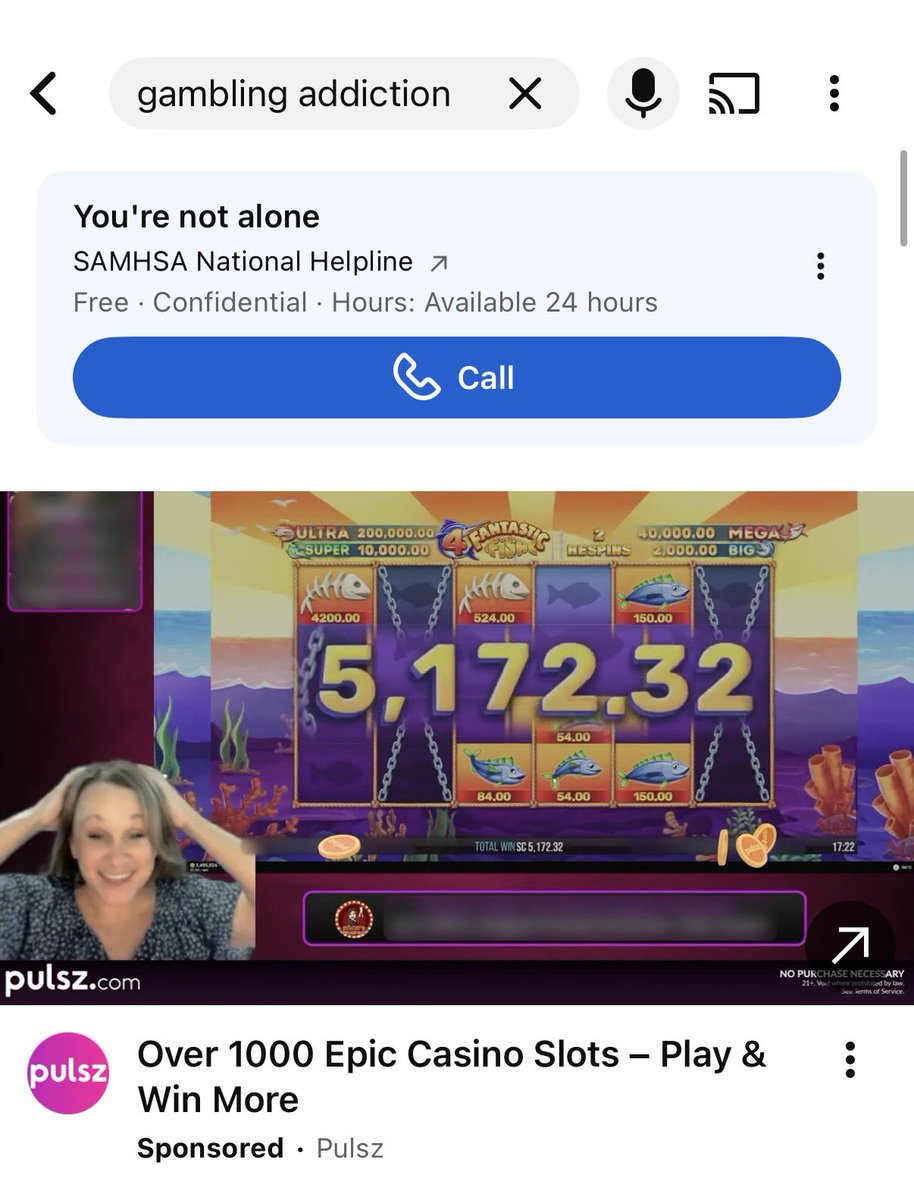 If you search gambling addiction on YouTube the first video (below the suicide hotline) is an ad for online slots

Sports betting is just another symptom of a general pessimism in my generation that we’ll never have the same opportunities to lead the normal life of 50 years ago.