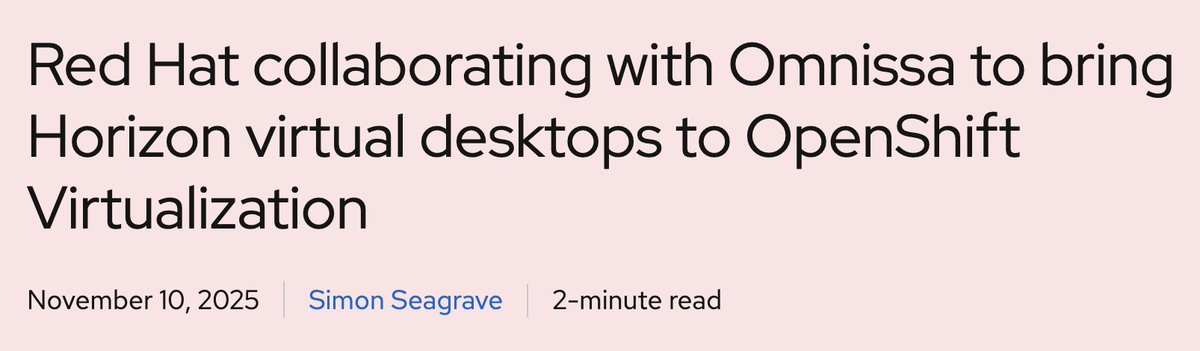 Red Hat OpenShift tweet media
