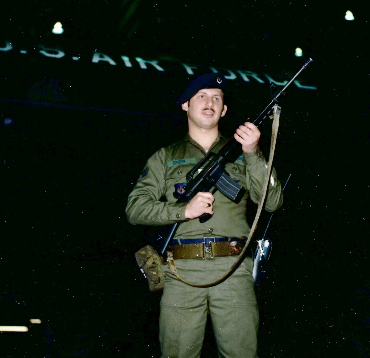 DefensTech's tweet image. 1977 - 513th Security Police Squadron, @RAFMildenhall, UK