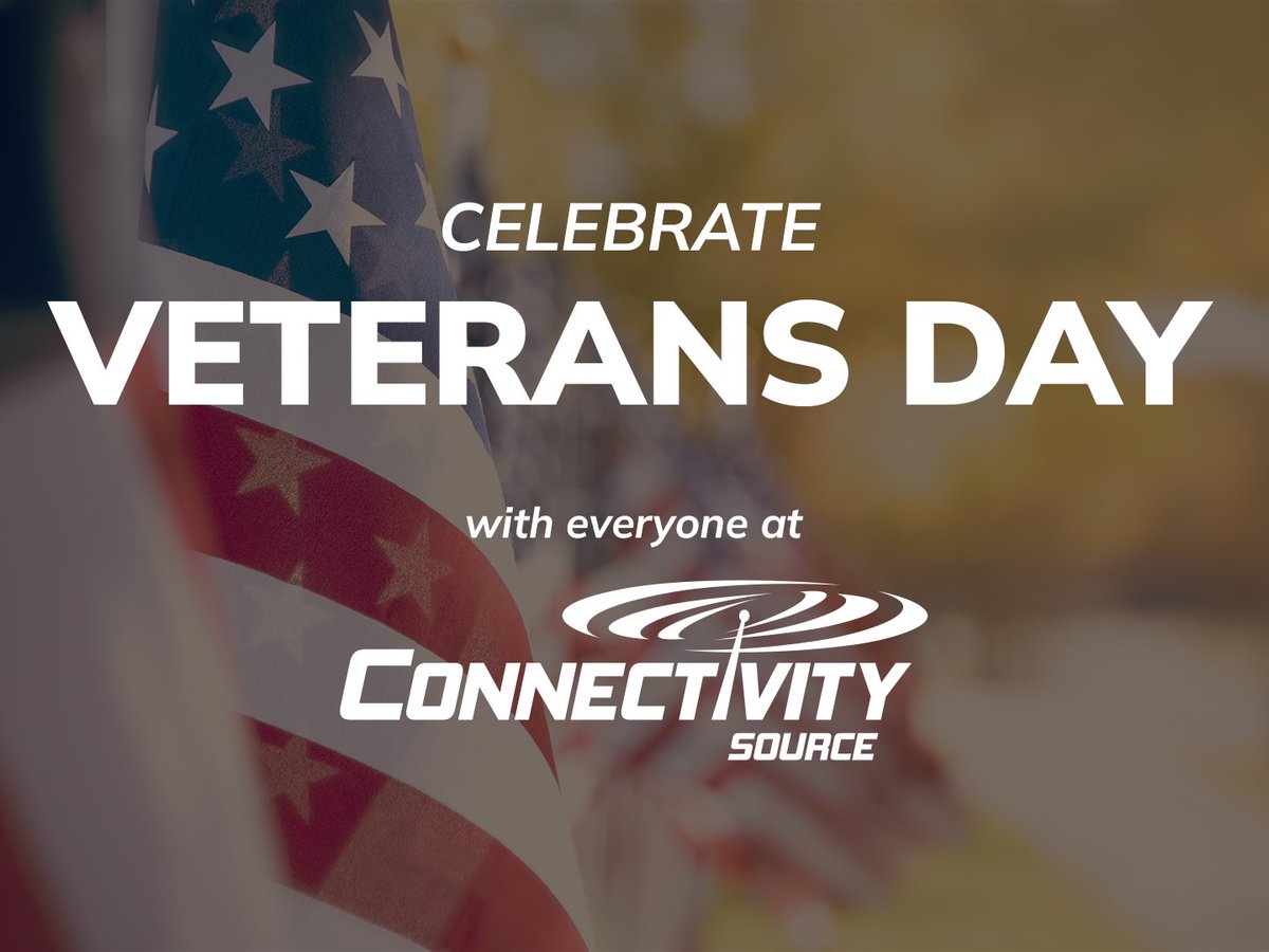 CSource_Tweets's tweet image. Join Connectivity Source in honoring all those who served this Veterans Day ❤️🤍💙