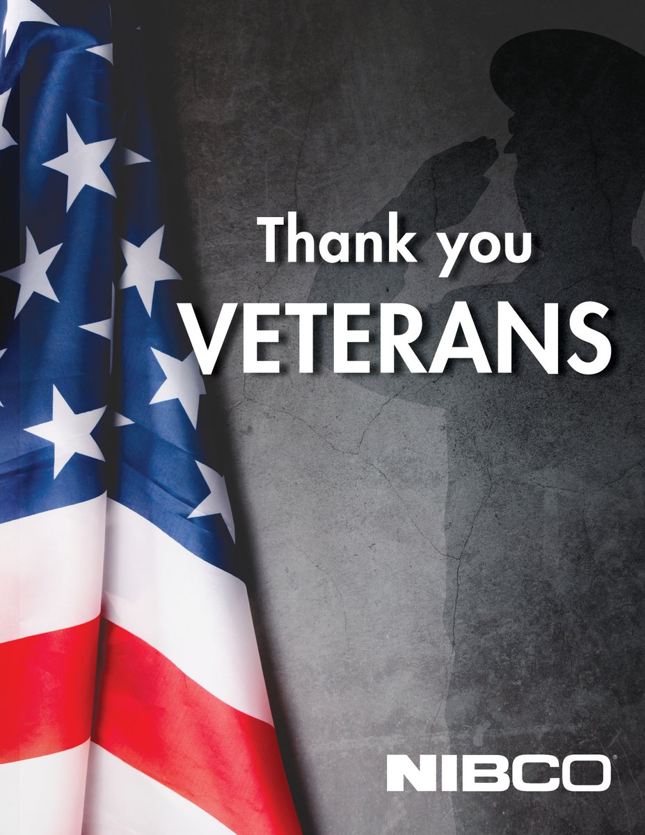 nibcoinc's tweet image. Today we honor those who served by graciously saying &quot;Thank You&quot;. Thank you for your bravery and sacrifice. ❤️
#nibco #veteransday