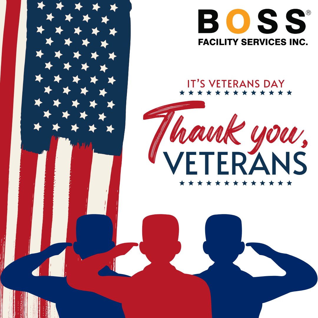 BOSSFSI's tweet image. A heartfelt thank you to all the courageous men and women who have served our nation. We honor your sacrifices for the freedom we cherish.  
❤️🤍💙  
#VeteransDay #Veterans #ThankYou #ThankYouForYourService #America #Boss
